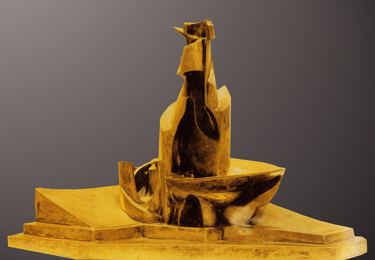 Photo:  Umberto Boccioni,Development of a Bottle in Space,1912